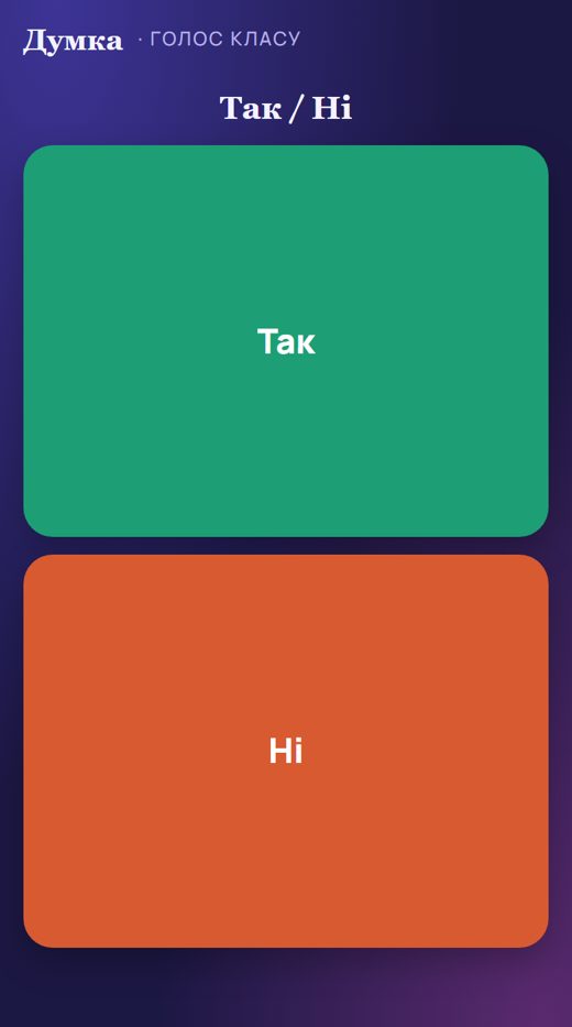 Так / Ні – телефон учня