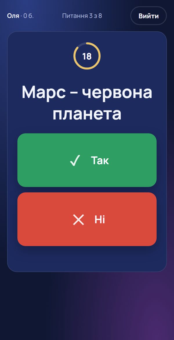 Так чи ні – екран телефона учня